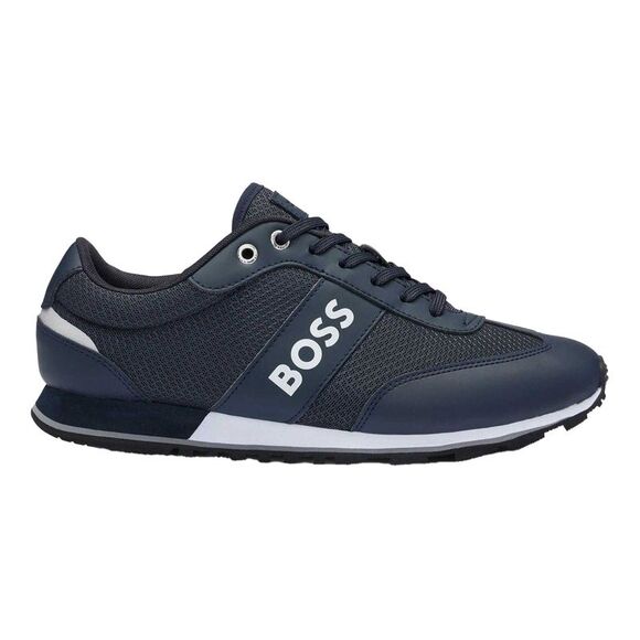 Boss Mens Mesh Parkour Sneakers / Dark Blue